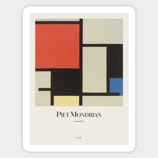 Composition by Mondrian Sticker